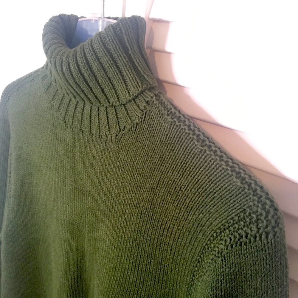 Polo Ralph Lauren Green turtleneck sweater. Medium